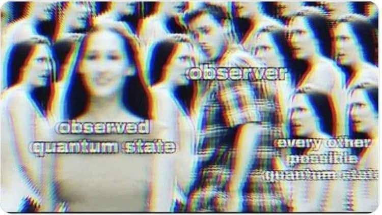 Observer observed quantum state every other