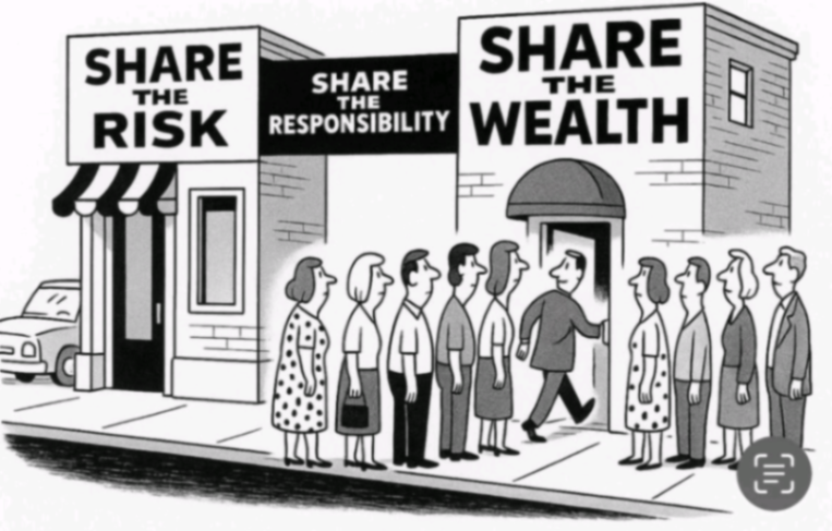 SHARE THE RISK SHARE THE RESPONSIBILITY SHARE T HE WEALTH