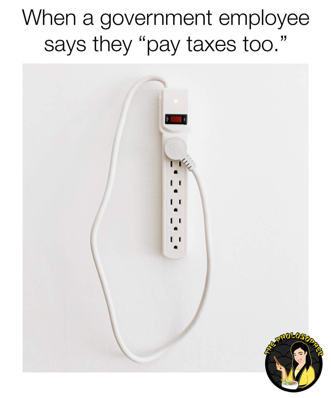 When a government employee says they "pay taxes too."