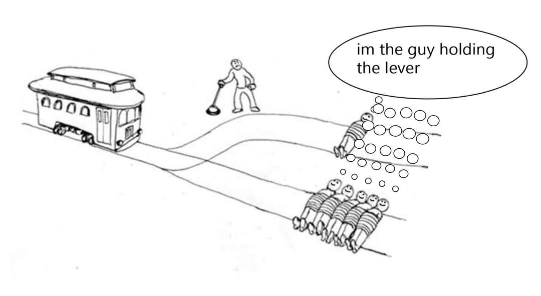 im the guy holding the lever &bull; &bull;