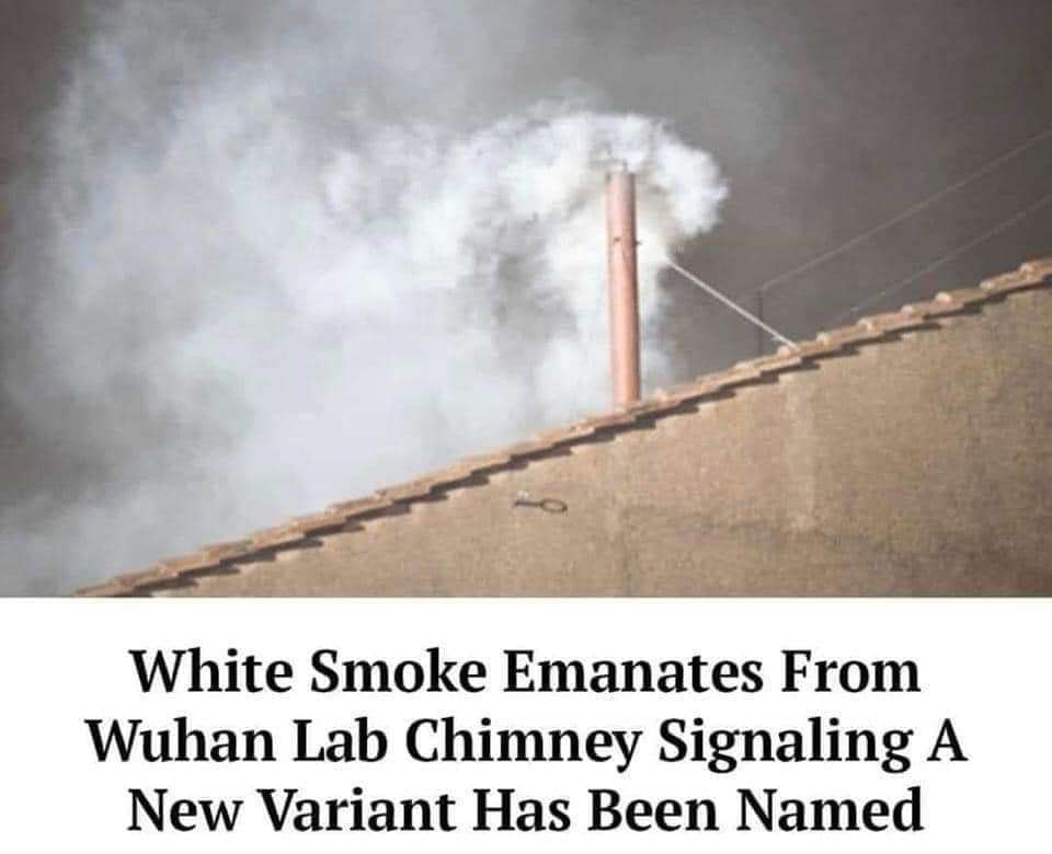 White Smoke Emanates From Wuhan Lab Chimney Signaling A New Variant Has Been Named
