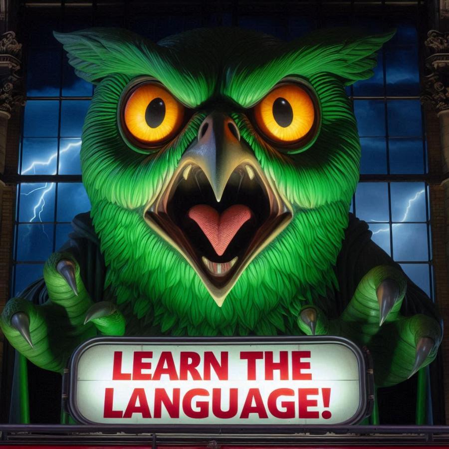 LEARN THE LANGUAGE!