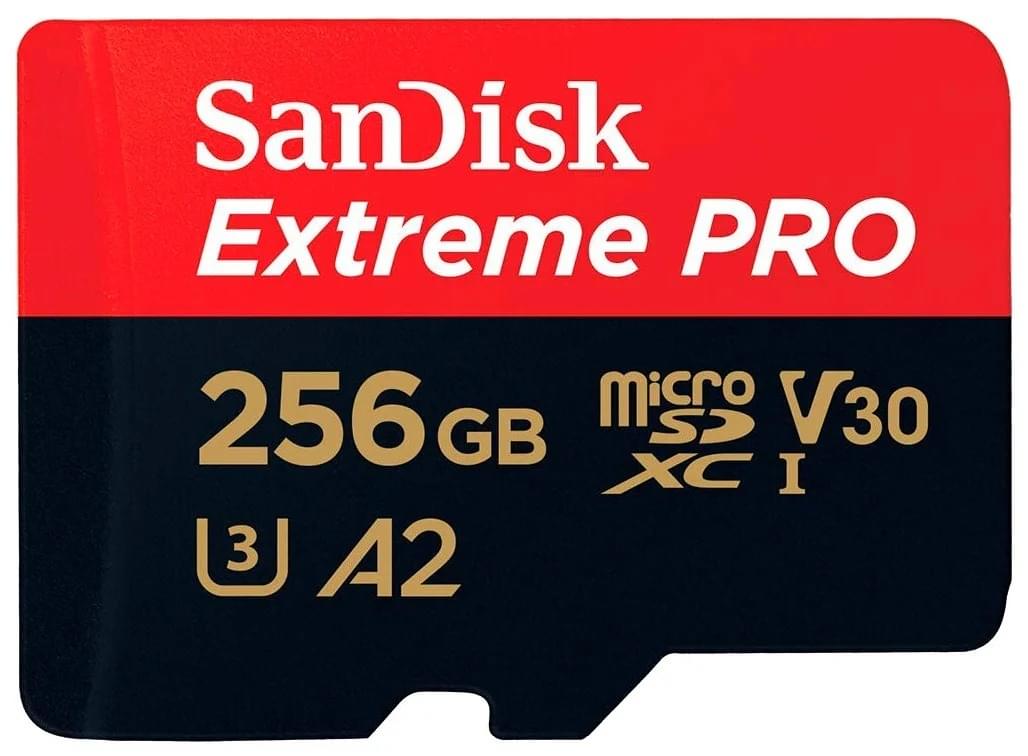 Sanisk Extreme PRO 256GB me Y30 13J A2
