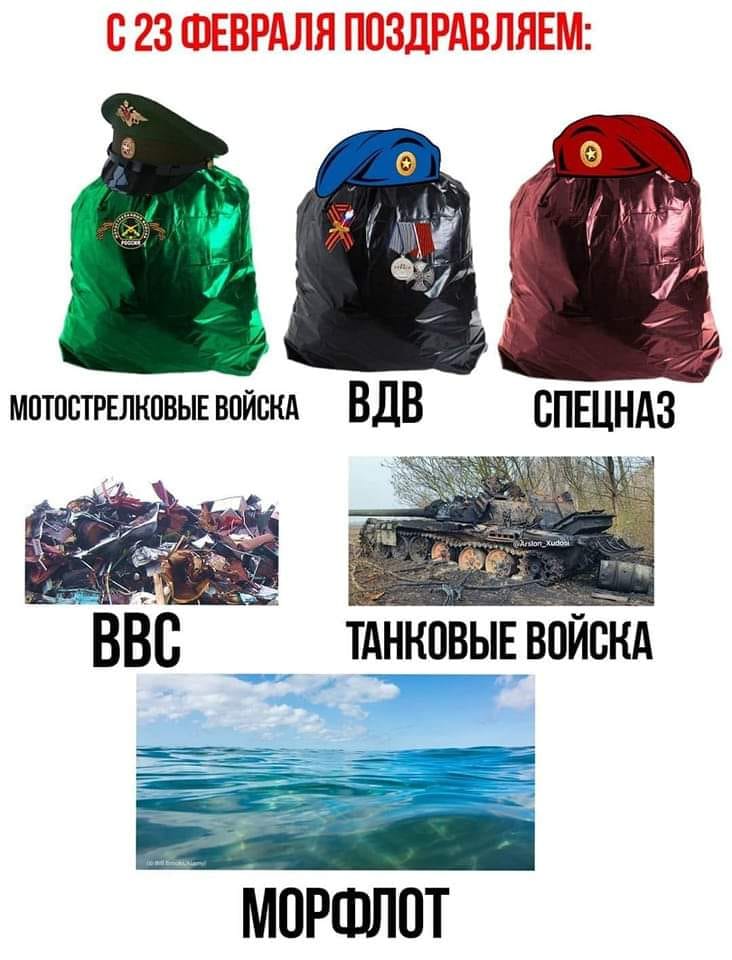 С 23 ФЕВРАЛЯ ПОЗДРАВЛЯЕМ: МОТОСТРЕЛКОВЫЕ ВОЙСКА ВДВ СПЕЦНАЗ ВВС ТАНКОВЫЕ ВОЙСКА МОРФЛОТ