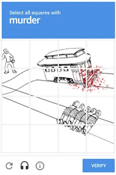 Select all squares with murder VERIFY